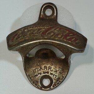 VINTAGE COCA-COLA WALL MOUNT BOTTLE OPENER/ BROWN MFG. CO. NEWPORT NEWS VA.